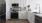 a kitchen with white cabinets
