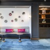 lounge area with seating and tables