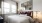 a bedroom with a large mirror
